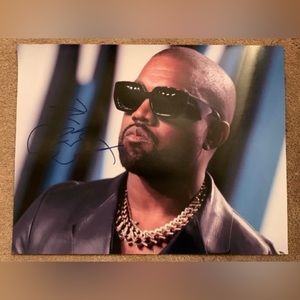Kanye West Autographed Photo 8.5x11 Singer